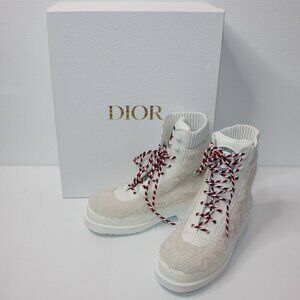 Christian Dior Hike Low Ankle White Boots size EU 40.5 / US 10.5 MSRP $1790 NEW